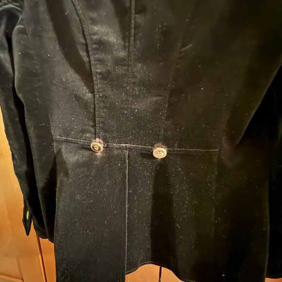 Banana Republic Black Velvet Blazer Jacket Womens Classic Tailored Sz 8 - Picture 9 of 9